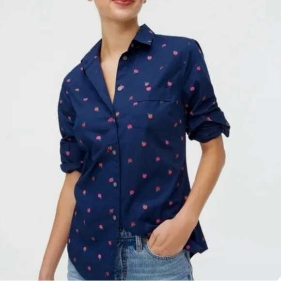 New JCrew Apple Button Down - Picture 1 of 4